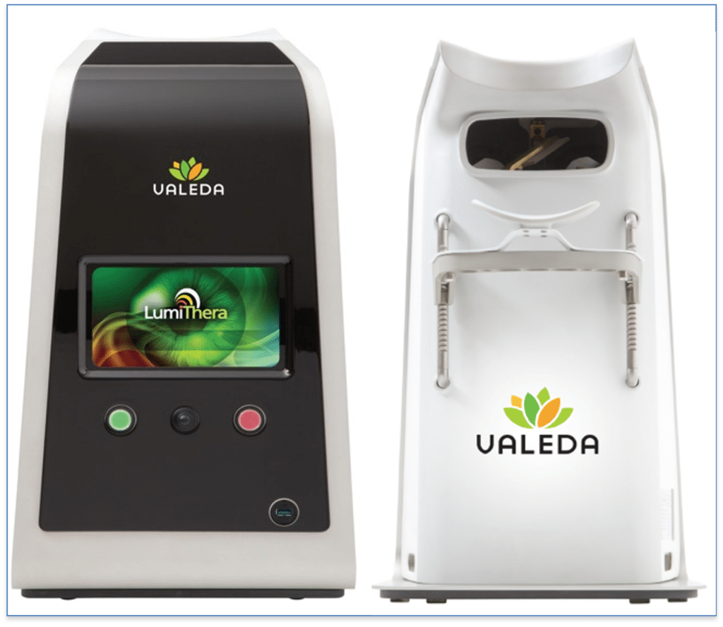 Valeda Light Delivery System for Dry AMD treatment