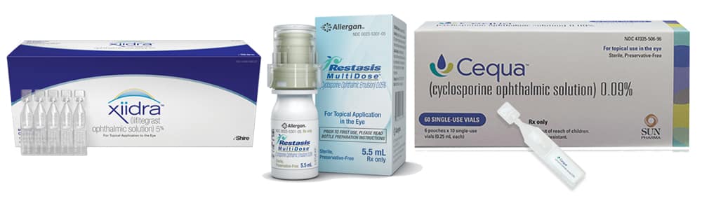 Treatment options for category 2 dry eye